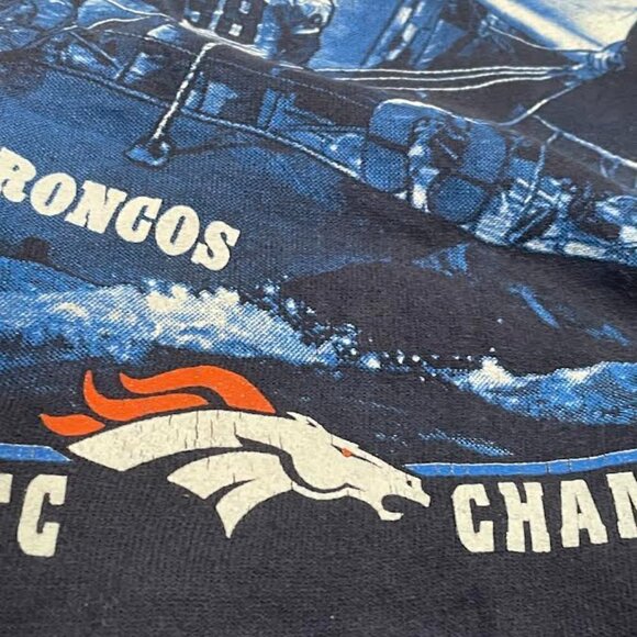 Vintage Denver Broncos Super Bowl XXXII NFL Football Crewneck Sweatshirt - Picture 4 of 5